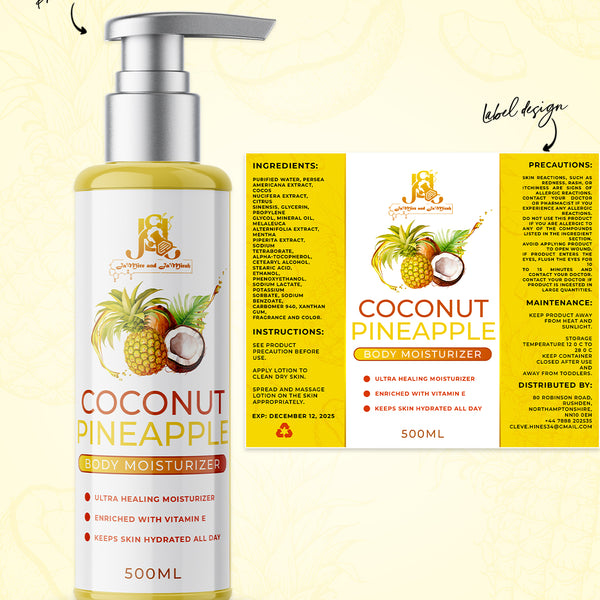 Label and Product Mockup Design