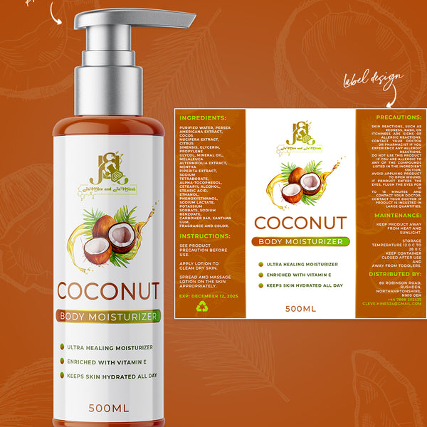 Label and Product Mockup Design