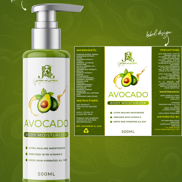 Label and Product Mockup Design