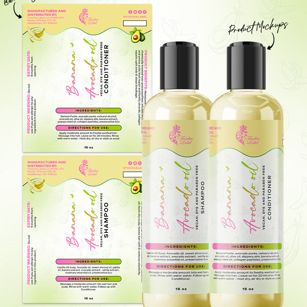 Label and Product Mockup Design