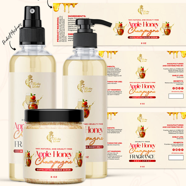 Label and Product Mockup Design
