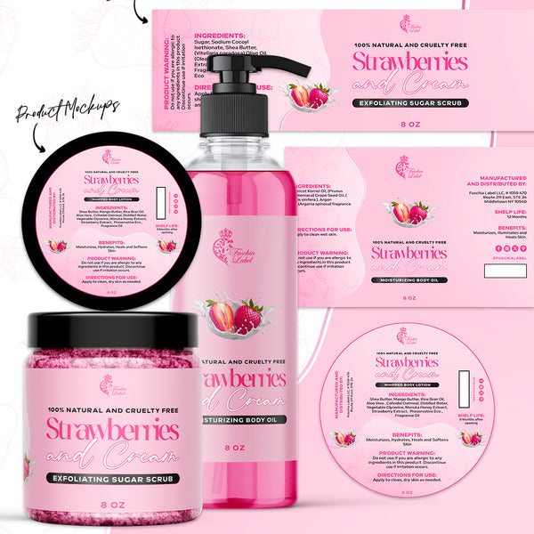 Label and Product Mockup Design