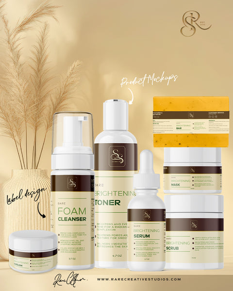 Label and Product Mockup Design