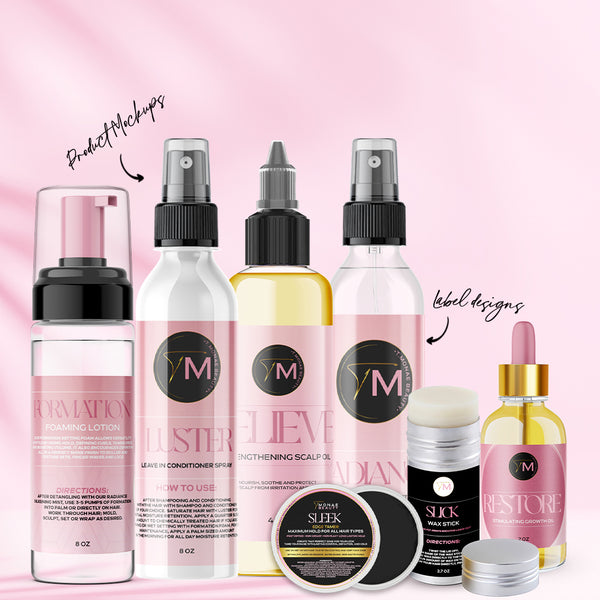 Label and Product Mockup Design