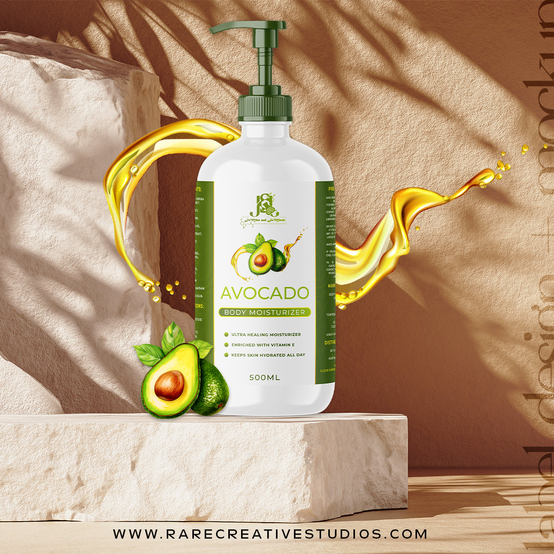 Label and Product Mockup Design