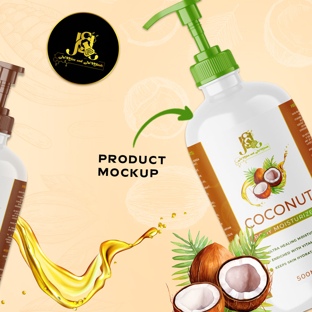 Label and Product Mockup Design