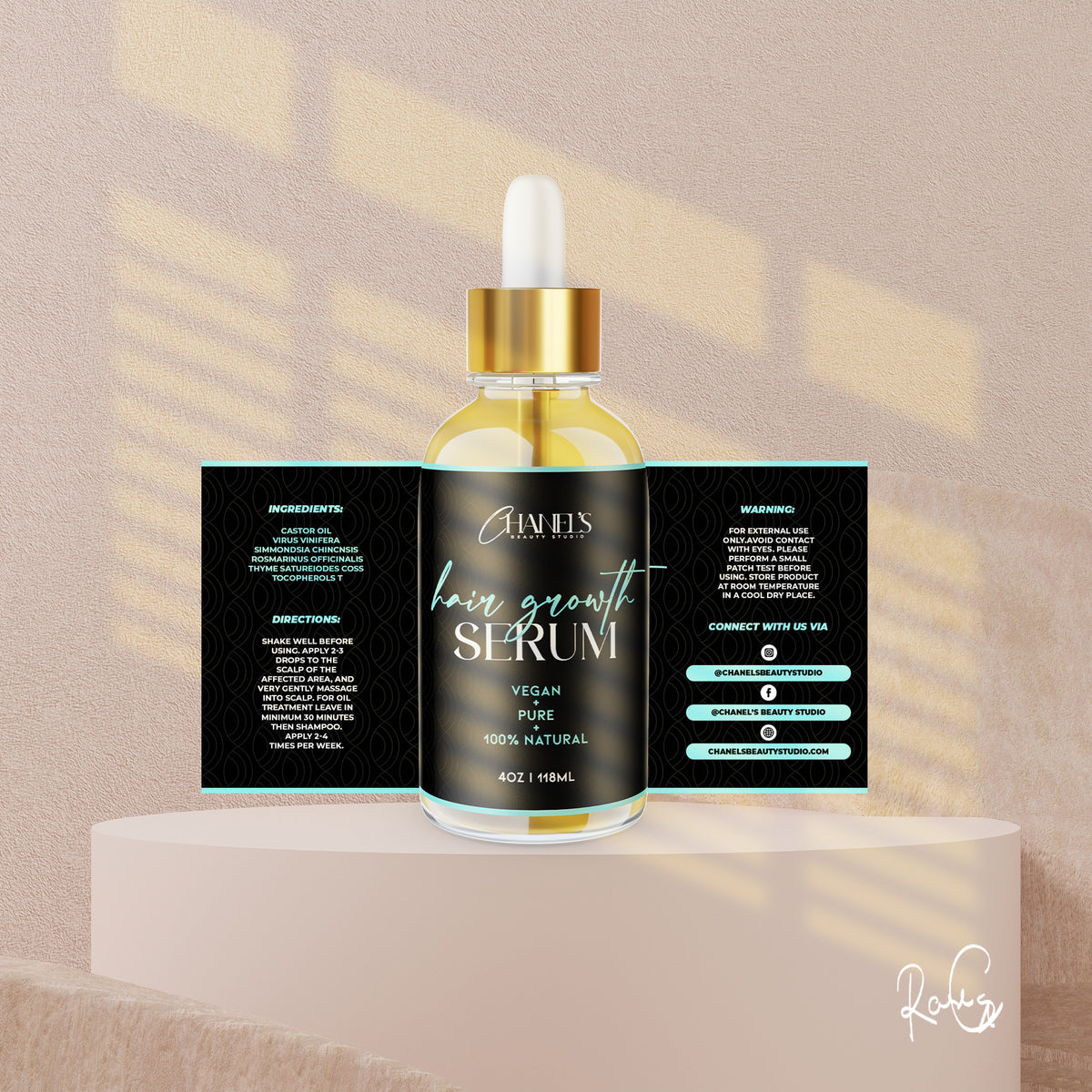 Label and Product Mockup Design