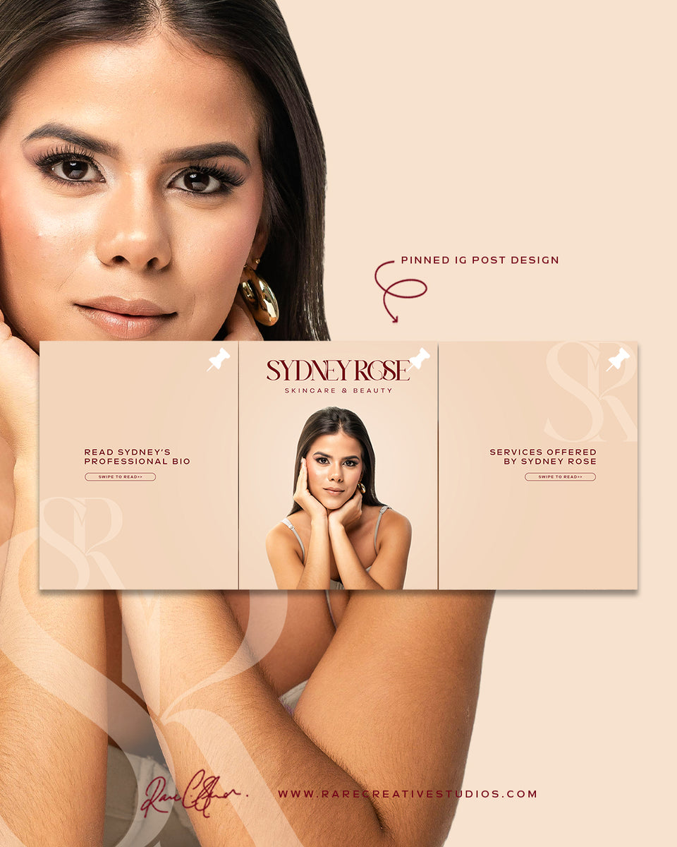 Custom designed pinned post for Instagram