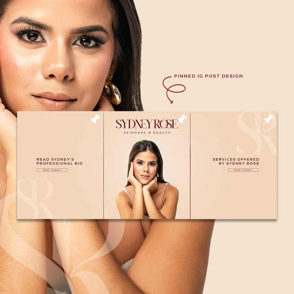 Custom designed pinned post for Instagram